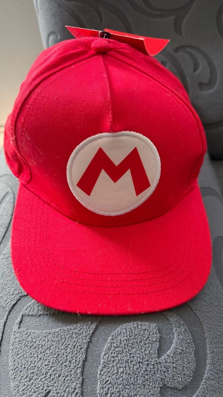 Nintendo Super Mario Bros Red Character Baseball Cap Hat with M Logo